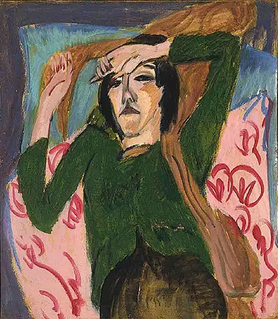 Woman in a Green Blouse Ernst Ludwig Kirchner